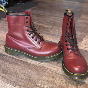 Women’s Dr. Martens red boots size 10